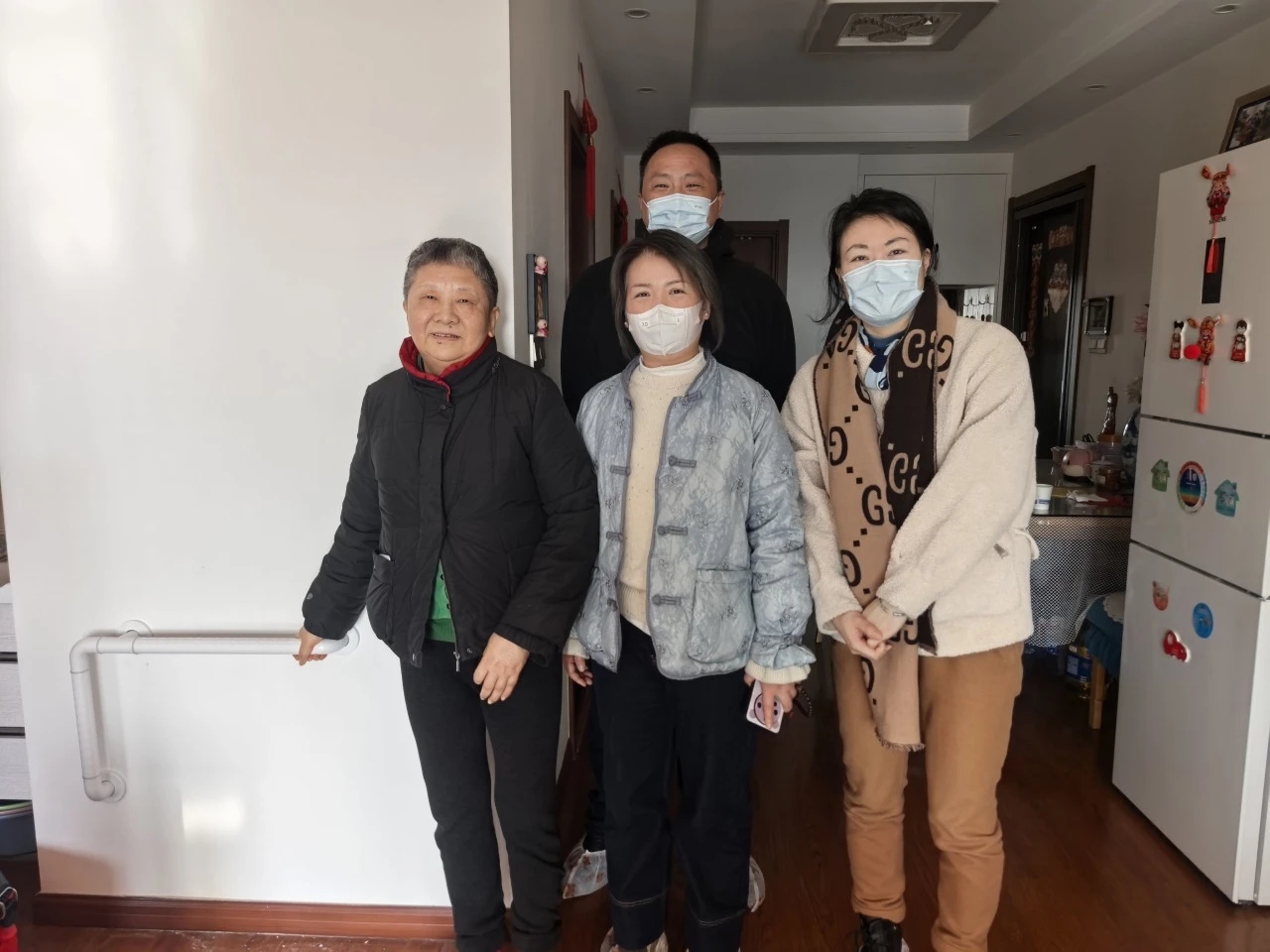 Team with assisted elders